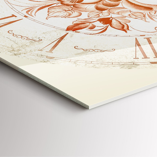 Ceas din sticlă pătrat římský motiv