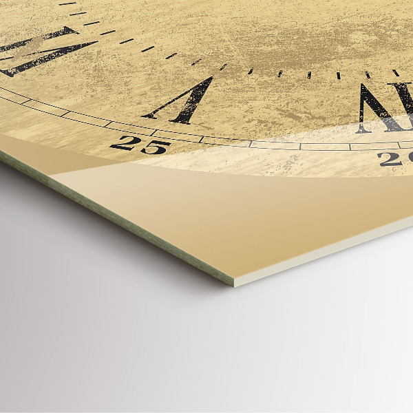 Ceas din sticlă pătrat Bronzové římské číslice