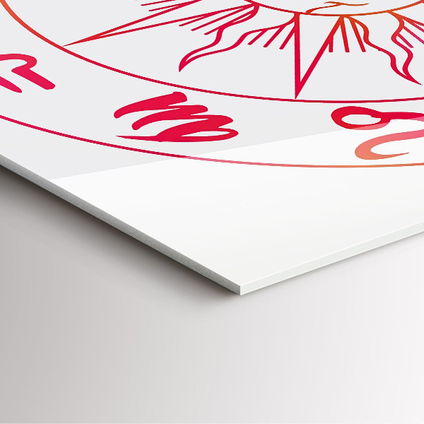 Ceas din sticlă pătrat Barevná znamení zvěrokruhu