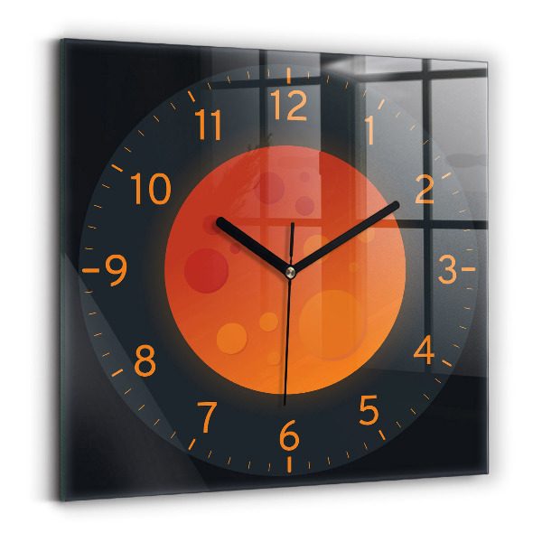 Ceas din sticlă pătrat Úplněk