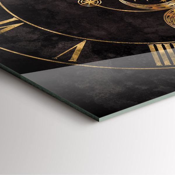 Ceas din sticlă pătrat Zlaté římské číslice