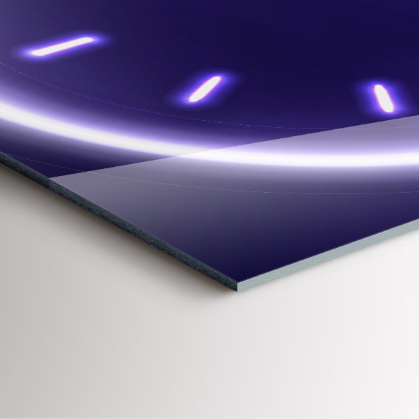 Ceas din sticlă pătrat Neonové linky