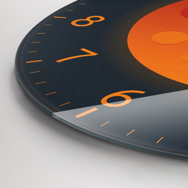 Ceas din sticlă rotund Úplněk