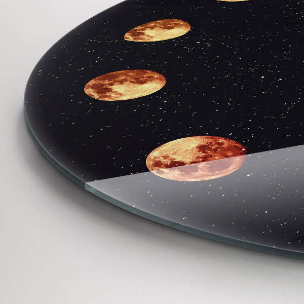 Ceas din sticlă rotund Měsíční fáze